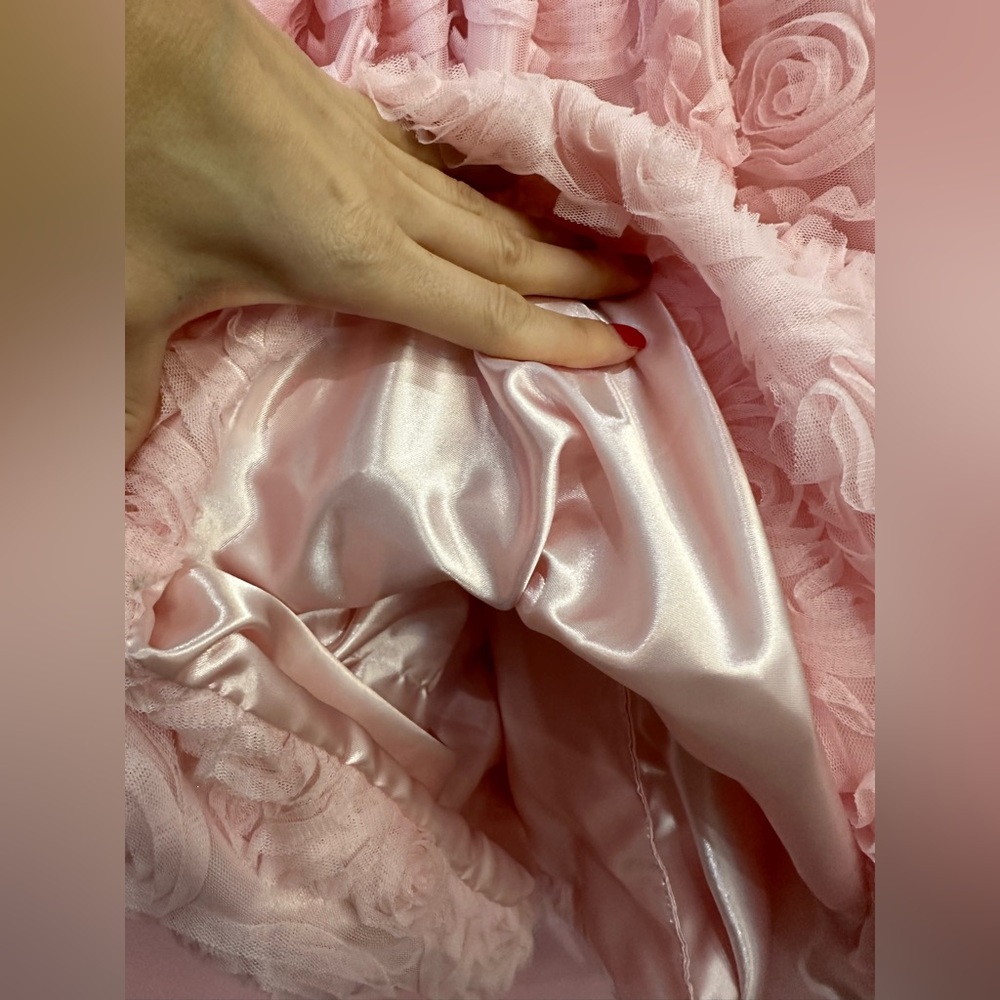 Chasing Fireflies Swirling Pink Roses Dress- Sz 7 - Picture 9 of 10